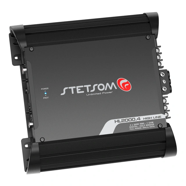 Stetsom HL2000.4-1 4-kanals forsterker 4x500W RMS, 1 Ohm, SPL 