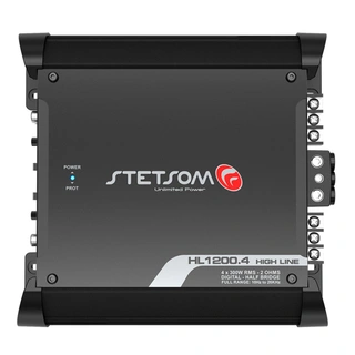 Stetsom HL1200.4-2 4-kanals forsterker 4x350W RMS, 2 Ohm, SPL