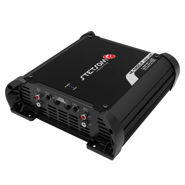 Stetsom HL1200.4-1 4-kanals forsterker 4x350W RMS, 1 Ohm, SPL 