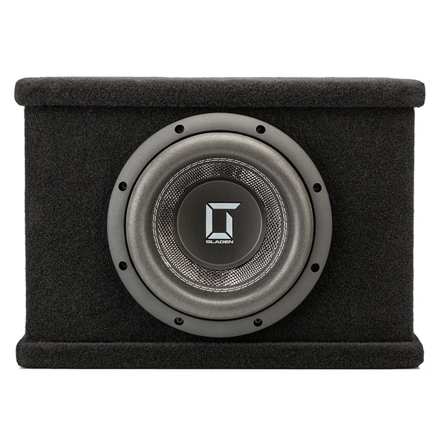 Gladen Sigma Extreme 8" Sub i kasse 8", 400W RMS, 800W Maks, 1 Ohm 