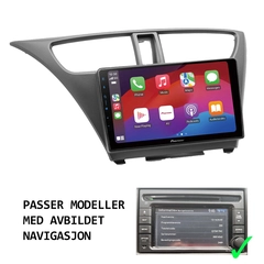 Pioneer Perfect Fit spiller til Honda Civic (2012-2016) m/avbildet navigasjon