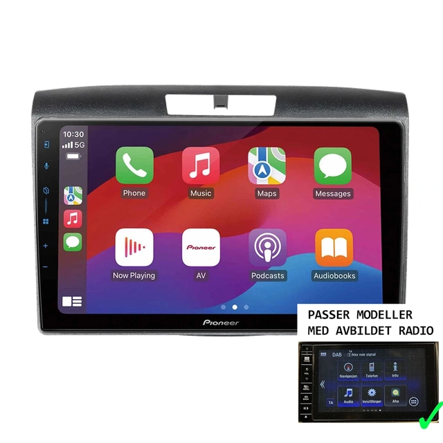 Pioneer Perfect Fit spiller til Honda CR-V (2013-2016) m/Connect m/lydsyst. 