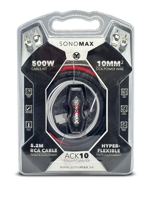 SonoMAX kabelsett 10mm2 10mm², CCA