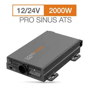 Sonopower strøminverter 2000W 12/24V->230V, ren sinus,med ATS-funksjon