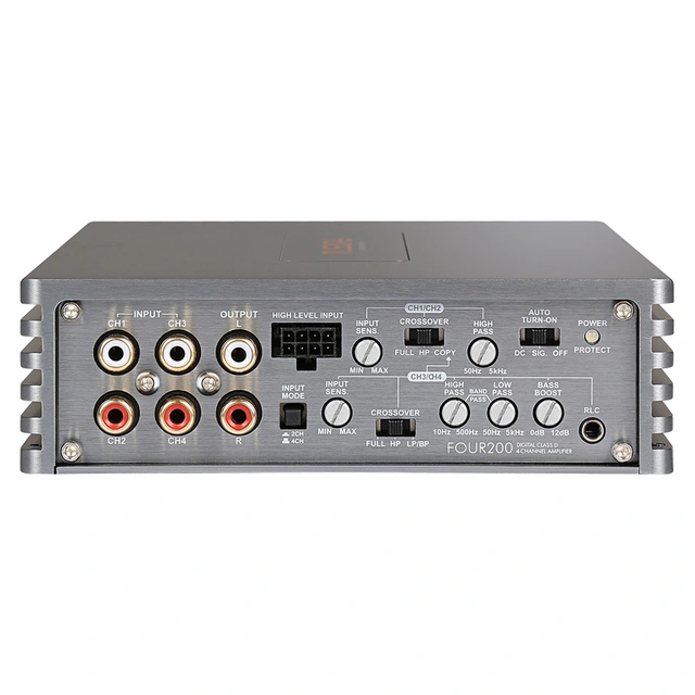 Musway FOUR200 4-kanals forsterker 4x200W RMS i 2 Ohm 