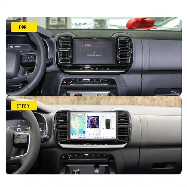 DUDU multimediaspiller med 9,5" skjerm C5 Aircross (2019-2022) m/Touchskjerm 