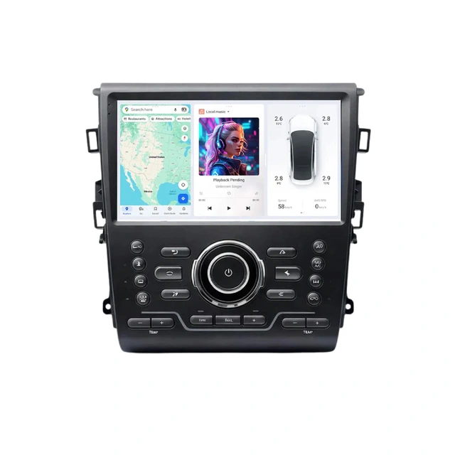 DUDU multimediaspiller med 9,5" skjerm Ford Mondeo (2015-2022) m/Auto AC 