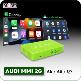 Mr12volt Trådløs CarPlay/Android Auto Audi A6/A8/Q7 med MMI 2G High, DSP