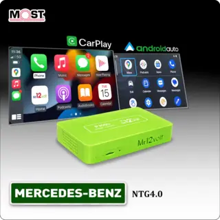 Mr12volt Trådløs CarPlay/Android Auto MB W212 med NTG 4.0, DSP, OEM Mikrofon