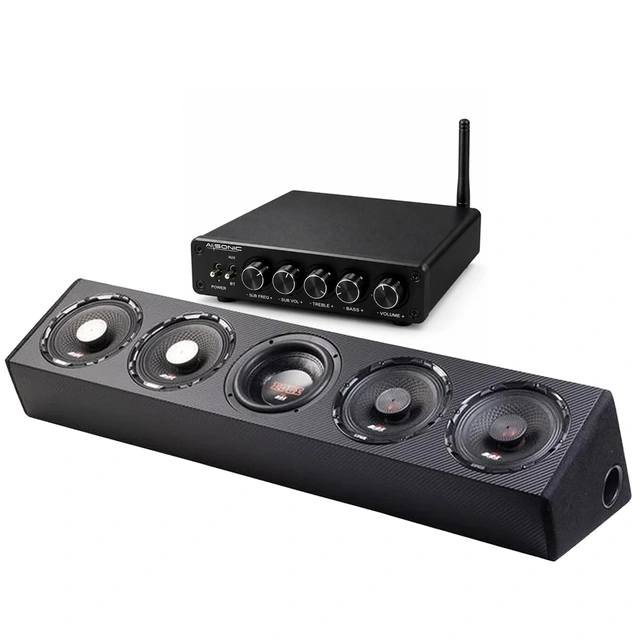 Partypakke med forsterker og lydplanke EDBXPB621 / BTA3.200 - 230V/12V/24V 