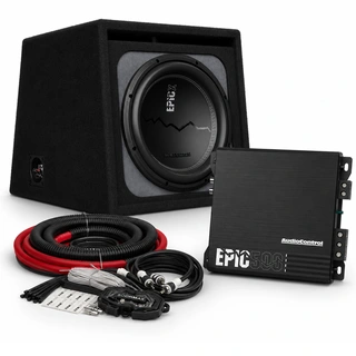 AudioControl EPICX - 12" basspakke 12" sub i kasse m/forsterker &amp; kabelsett