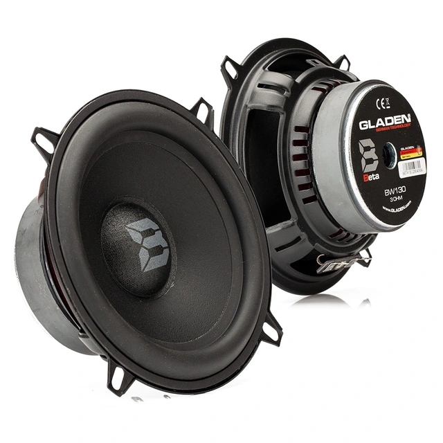 Gladen Beta 130.2 - 5,25" komponentsett 5,25", 45W RMS, 3 Ohm, Beta-serien 