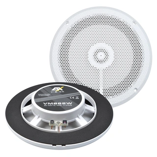 ESX VMS62W marinehøyttalere 6,5", 80W RMS, Hvit