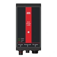 DEFA Ladepakke 1x20A, 12V 12V, 20A batterilader og kabler
