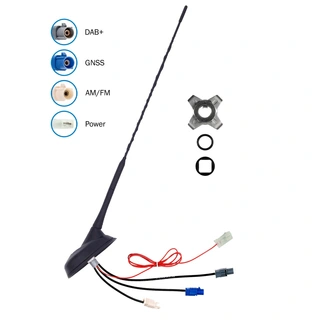ATTB Takantenne DAB+/FM/GPS 30° vinkel Uten kabler