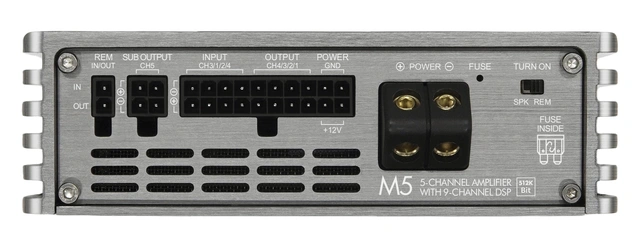 Musway M5 512K 5-kanals forst. m/DSP 9-kanals DSP, 500W RMS, med iso kobling 