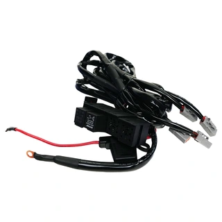 OZZ Kabelsett for 4 lamper 4x DTP-2, 12V, 80+40A Relé, 100A sikring