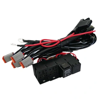 OZZ Kabelsett for 4 lamper 4x DT-6, 12V, 80+40A Relé, 60A sikring