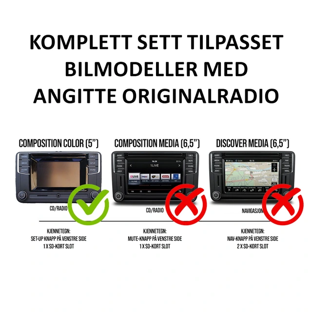Aerpro Perfect Fit spiller til VW | Kjøp hos Bilradiospesialisten