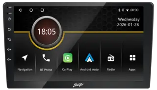 Stinger 9" Android multimediaenhet Trapezoid, Trådløs Carplay/Android Auto