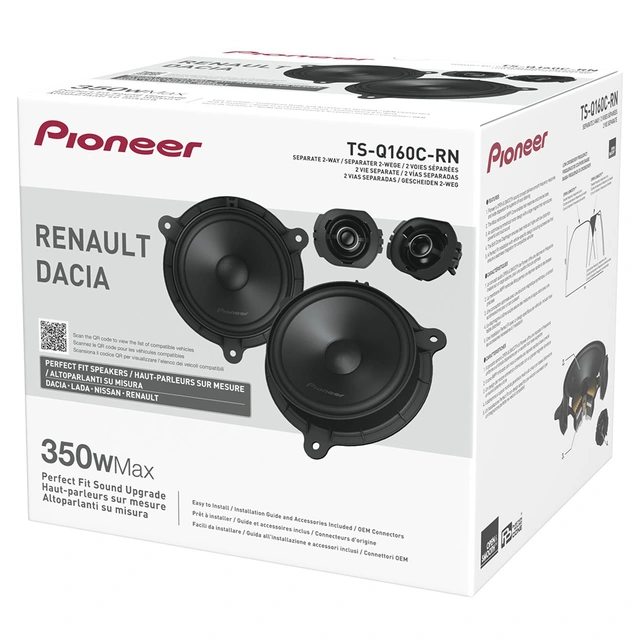 Pioneer TS-Q160C-RN komponentsett | Kjøp hos Bilradiospesialisten