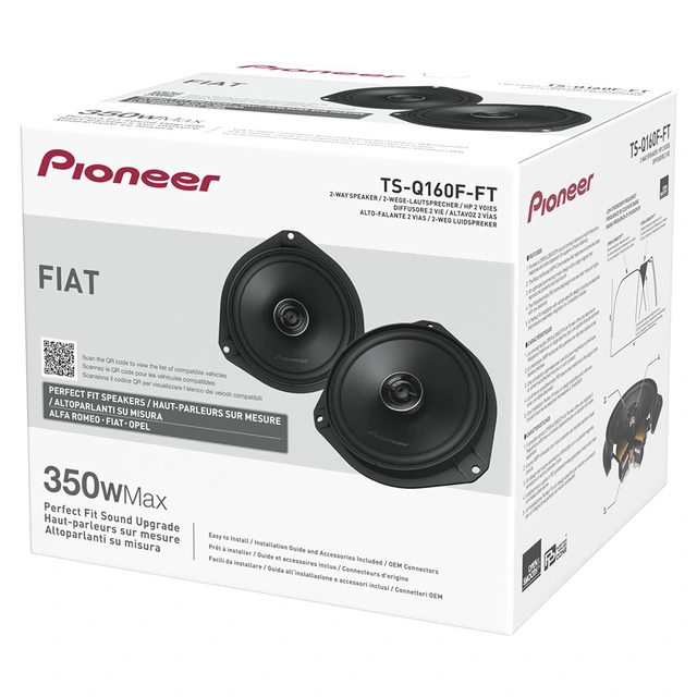 Pioneer TS-Q160F-FT høyttalersett | Kjøp hos Bilradiospesialisten