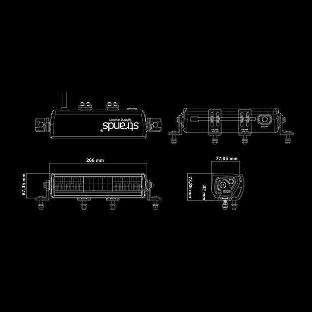 Strands Skylord EXP 10" Ledbar | Kjøp hos Bilradiospesialisten