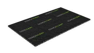 Sonosilent SS-EV51 Lettvekts dempematter 1,6m2, 5mm, 10stk (500x320mm)