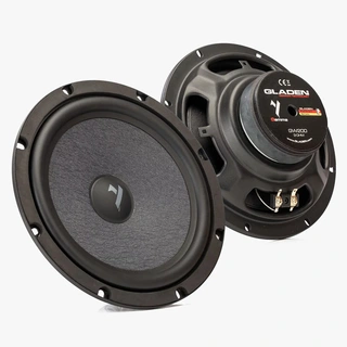Gladen Gamma 200. 8" Basser 8", 100W RMS, 3 Ohm, Gamma-serien