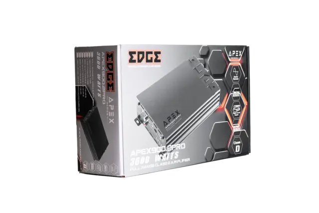 Edge APEX900.2PRO 2-kanals forsterker | Kjøp hos Bilradiospesialisten