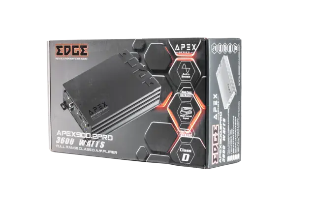 Edge APEX900.2PRO 2-kanals forsterker | Kjøp hos Bilradiospesialisten