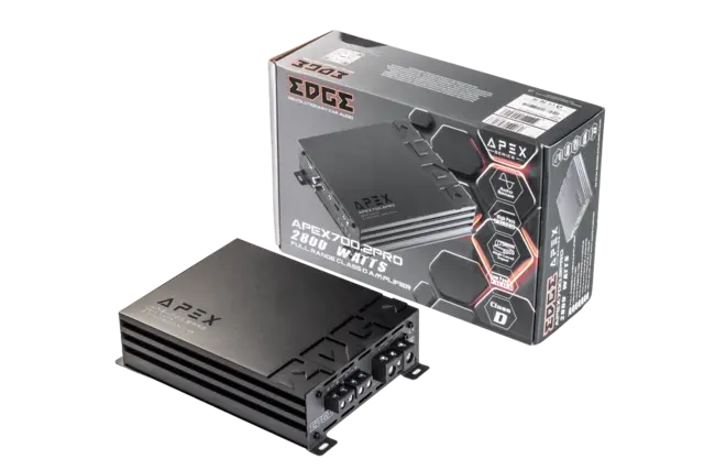 Edge APEX700.2PRO 2-kanals forsterker | Kjøp hos Bilradiospesialisten