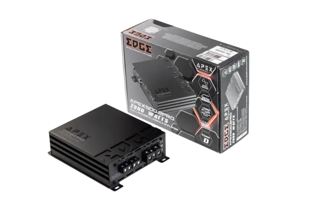 Edge APEX500.2PRO 2-kanals forsterker | Kjøp hos Bilradiospesialisten