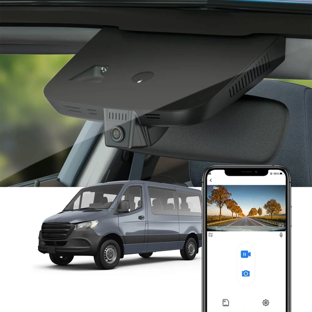 FITCAMX Integrert 4K Dashcam (fora | Kjøp hos Bilradiospesialisten