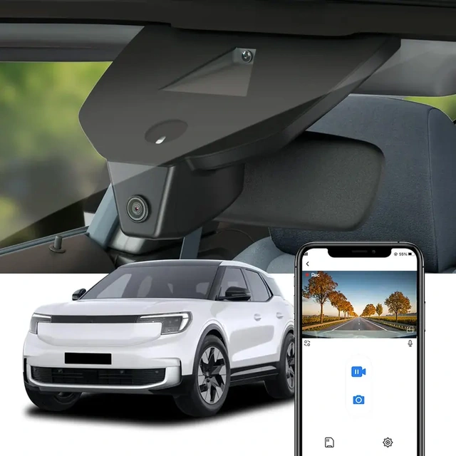 FITCAMX Integrert 4K Dashcam (fora | Kjøp hos Bilradiospesialisten