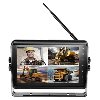 Trådløs monitor 10,1" HD 2,4GHz 4-kanals Trådløs 4-kanals monitor med opptak