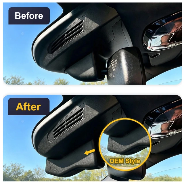 FITCAMX Integrert 4K Dashcam (fora | Kjøp hos Bilradiospesialisten