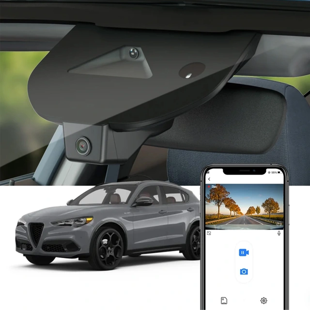 FITCAMX Integrert 4K Dashcam (fora | Kjøp hos Bilradiospesialisten