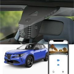 FITCAMX Integrert 4K Dashcam (foran+bak) Alfa Romeo Junior (2025 ->)