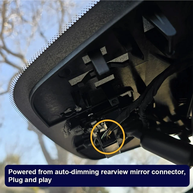 FITCAMX Integrert 4K Dashcam (fora | Kjøp hos Bilradiospesialisten