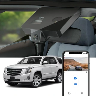 FITCAMX Integrert 4K Dashcam (foran+bak) Cadillac Escalade (2015-2020)