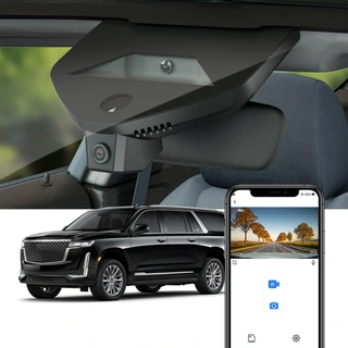 FITCAMX Integrert 4K Dashcam (foran+bak) Cadillac Escalade (2021-->)