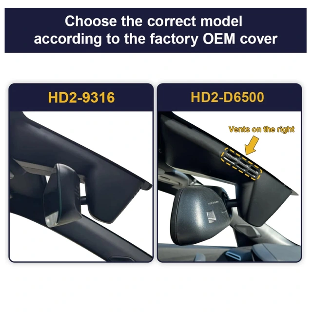 FITCAMX Integrert 4K Dashcam | Kjøp hos Bilradiospesialisten