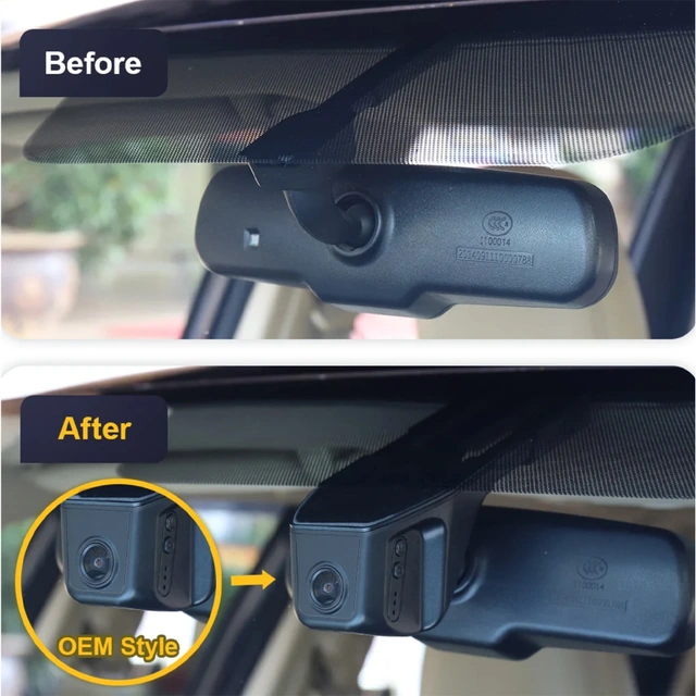 FITCAMX Integrert 4K Dashcam | Kjøp hos Bilradiospesialisten