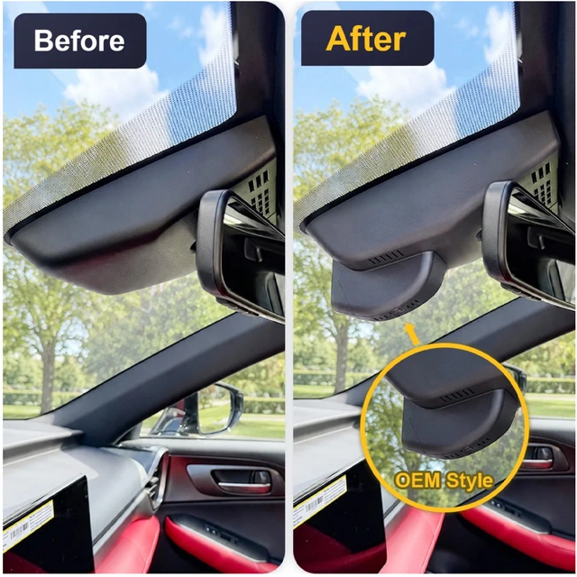 FITCAMX Integrert 4K Dashcam | Kjøp hos Bilradiospesialisten