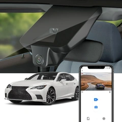 FITCAMX Integrert 4K Dashcam (foran+bak) Lexus LS (2021-2025) "50010"