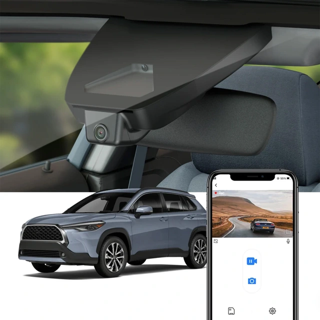 FITCAMX Integrert 4K Dashcam (fora | Kjøp hos Bilradiospesialisten