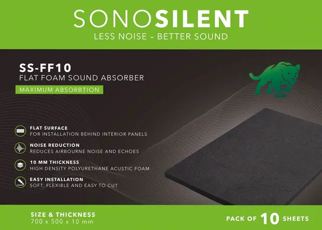Sonosilent SS-FF10 Lydabsorberende | Kjøp hos Bilradiospesialisten