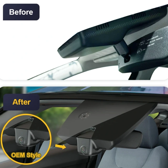 FITCAMX Integrert 4K Dashcam | Kjøp hos Bilradiospesialisten