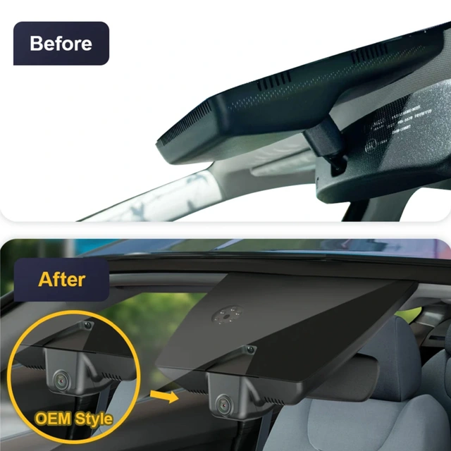 FITCAMX Integrert 4K Dashcam | Kjøp hos Bilradiospesialisten